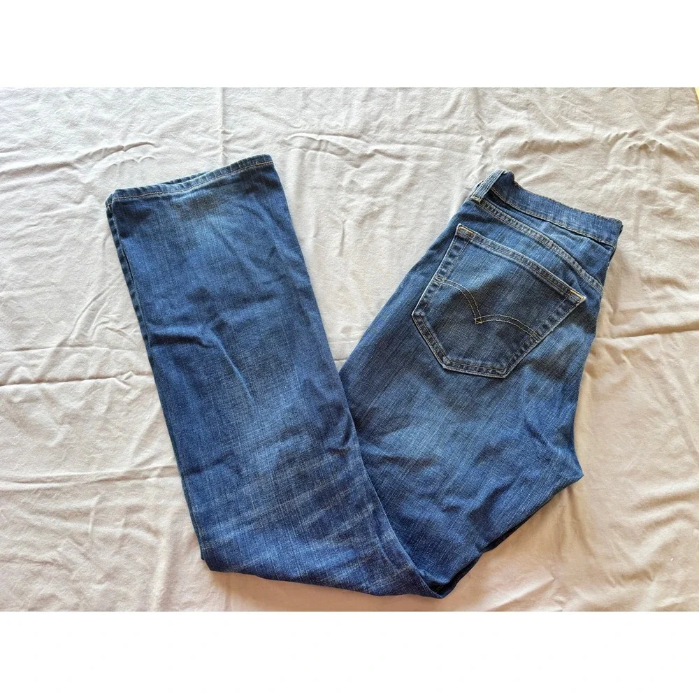 Levis 527 Slim Bootcut Jeans Mens 32x32 Blue Medium Wash WaterLess Denim